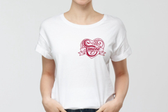 Hearts Monogram Split SVG Alphabet Product Image 4