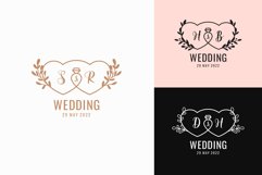 Hearts Wedding Logo Templates Product Image 1
