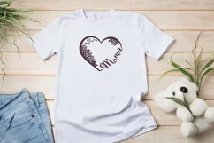 Hearts with the word mom. SVG cutting and sublimation. Product Image 3
