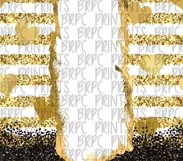 Gold Heart | Valentine's Day | 20oz Tumbler Sublimation Wrap Product Image 2