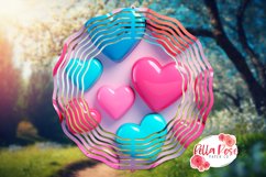 Hearts | Valentine's Day | 10" Sublimation Wind Spinner Product Image 1