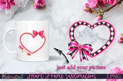 Heart Frame Sublimations | Add Your Photo Design | Arrow Product Image 1