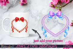 Heart Frame Sublimations | Add Your Photo Design | Red Product Image 1