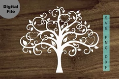 Family Tree 5 members svg/png/dxf file Family reunion svg Product Image 1