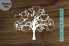Family Tree 6 members svg/png/dxf file Family reunion svg Product Image 2