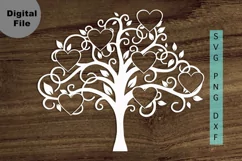 Family Tree 7members svg/png/dxf file Family reunion svg Product Image 2