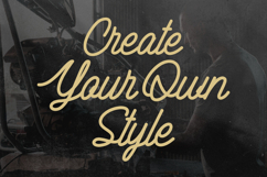Heatched Monoline Script Font Retro Product Image 3
