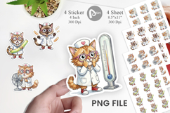 Heatwave Feline Nurse Chaos Sticker Product Image 1