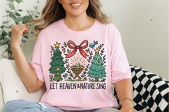 Heaven and Nature Sing PNG, Whimsical Christmas Nativity Bow Product Image 4