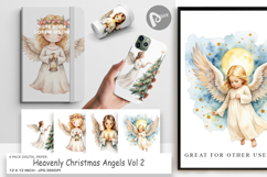 Digital Paper Christmas Angels Product Image 1