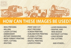 Septic Tank - Vacuum Truck - Special Vehicles SVG Cut File Product Image 3