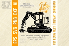 Track Harvester Forestry Equipment SVG Product Image 1