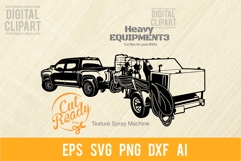 Texture Spray Machine - Equipment SVG Stencil Cut File Product Image 1