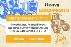Road Roller - Heavy equipment SVG Vector Stencil Cut Product Image 3