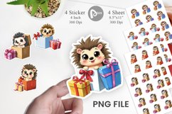 Hedgehog Sticker Gift Product Image 1