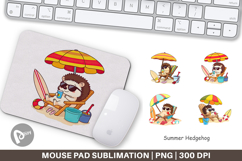 Mouse Pad Summer Hedgehog Product Image 1