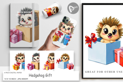 Digital Paper Hedgehog Gift Product Image 1