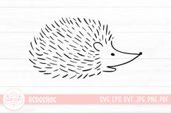 Hedgehog Outline Clip Art SVG Cut File Product Image 1