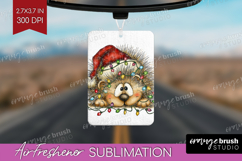 Hedgehog Tangled In Christmas Lights Air Freshener PNG Funny Product Image 1
