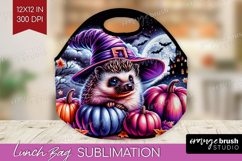Hedgehog Halloween Lunch Bag Cute Animal Lunch Bug PNG Product Image 1