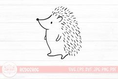 Hedgehog Outline Clip Art SVG Cut File Product Image 1