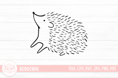 Hedgehog Outline Clip Art SVG Cut File Product Image 1