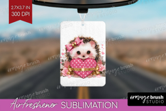 Hedgehog Valentine Air Freshener PNG Cute Valentines Day PNG Product Image 1
