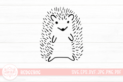 Hedgehog Outline Clip Art SVG Cut File Product Image 1