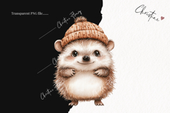 Cozy Fall Hedgehog PNG Product Image 2