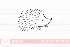 Hedgehog Outline Clip Art SVG Cut File Product Image 1