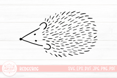 Hedgehog Outline Clip Art SVG Cut File Product Image 1