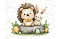 Hedgehog &amp; Friends PNG, Cute Woodland Animals Clipart Product Image 3