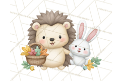 Hedgehog &amp; Friends PNG, Cute Woodland Animals Clipart Product Image 3