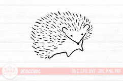 Hedgehog Outline Clip Art SVG Cut File Product Image 1