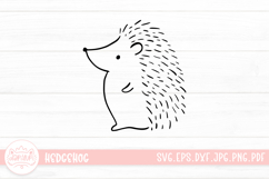 Hedgehog Outline Clip Art SVG Cut File Product Image 1