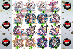 Cute Hedgehog Watercolor Bundle Product Image 2