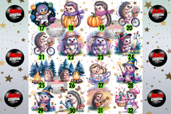 Cute Hedgehog Watercolor Bundle Product Image 3