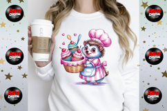 Cute Hedgehog Watercolor Bundle Product Image 4