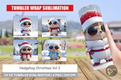 Tumbler Wrap Hedgehog Christmas Product Image 1