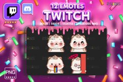 Hedgehog Chibi EMOTES 12, Twitch Emotes Pack, Discord Emotes Product Image 2