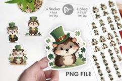 Hedgehog St. Patrick Sticker Product Image 1