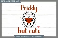 Prickly but cute hedgehog SVG, PNG Product Image 1