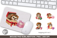 Mouse Pad Hedgehog Gift Product Image 1