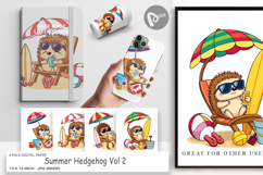 Digital Paper Summer Hedgehog Product Image 1