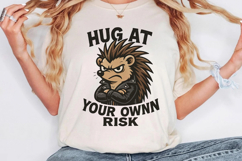 Funny Hedgehog PNG, Sublimation Design. Product Image 3
