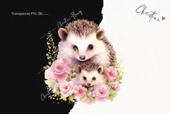 Mommy and Me Hedgehog PNG | Spring PNG Product Image 2