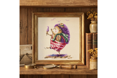 Hedgehog Ice Cream Cross Stitch Pattern, Summer, Animal Product Image 2