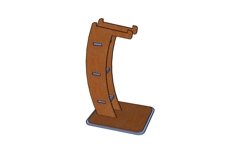 Hedphone Holder-laser cut file Product Image 4