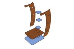 Hedphone Holder-laser cut file Product Image 5