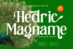 Hedric Magname - Modern Display Serif Product Image 1